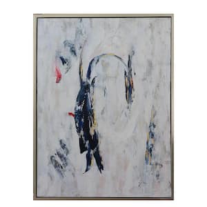 Monica Framed Abstract Wall Art 48 in. x 1.5 in.