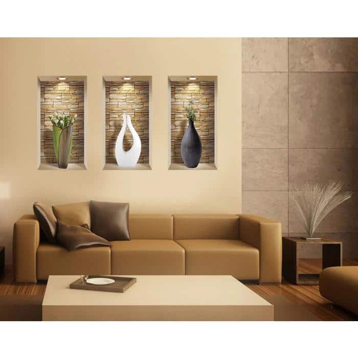 Multi-Color 3D Design Vinyl Wall Decal Set for Kids