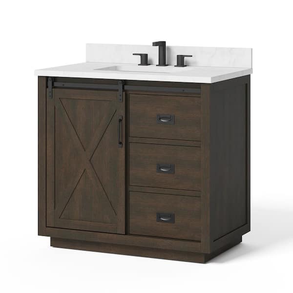 Home Decorators Collection Hawkley 36, 21 Inch Vanity With Top