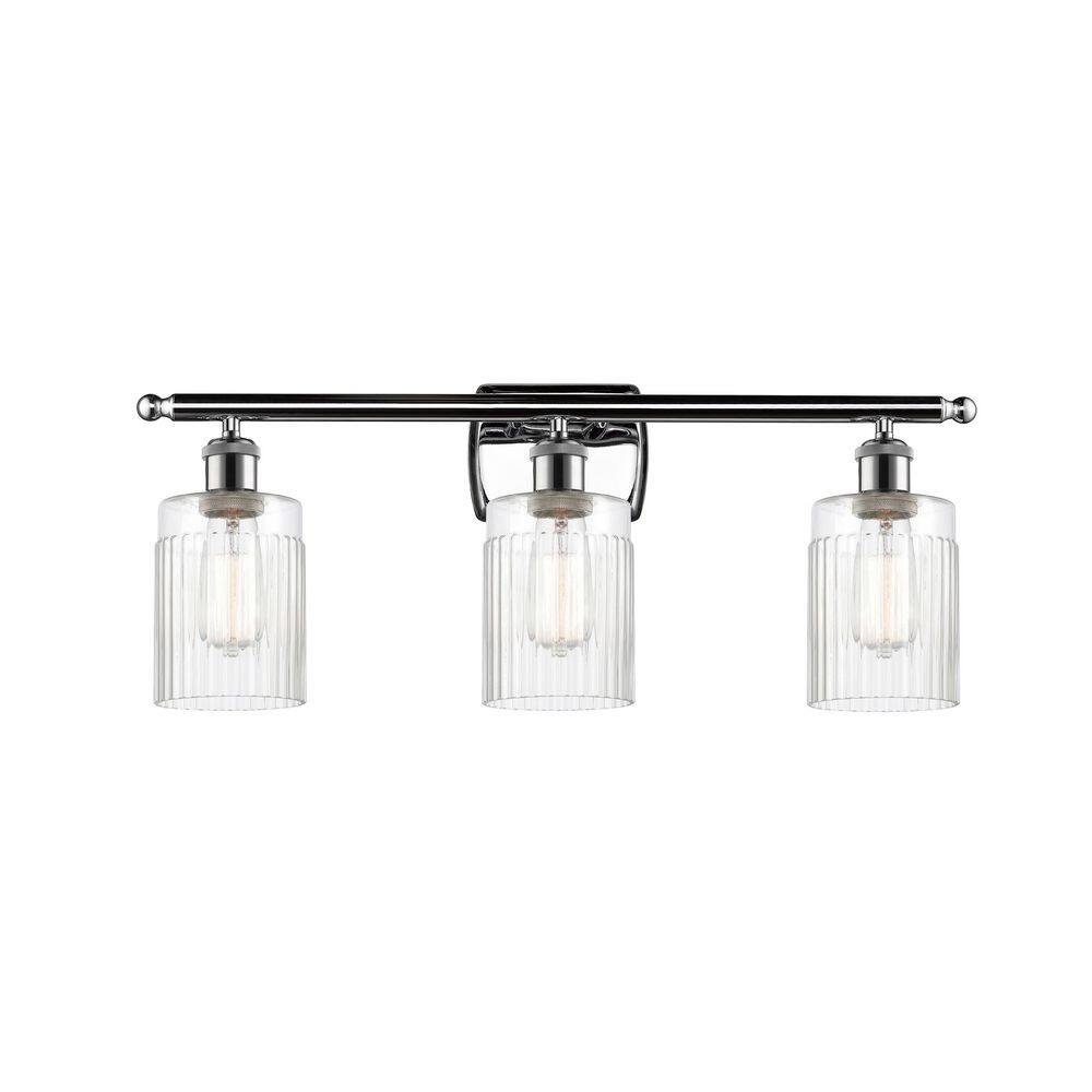 Hadley 26 in. 3-Light Polished Chrome Vanity Light with Glass Shade price history on PriceWatchPro