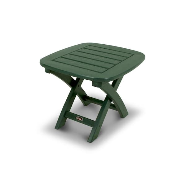 Trex Outdoor Furniture Yacht Club 21 in. x 18 in. Rainforest Canopy Patio Side Table
