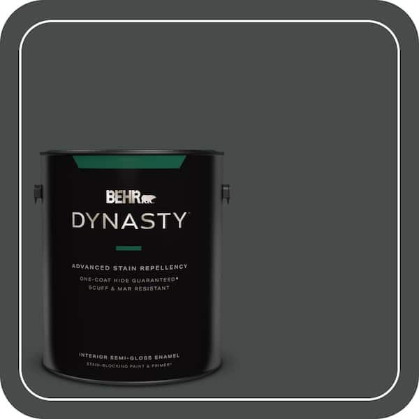 BEHR DYNASTY 1 gal. #N450-7 Astronomical Semi-Gloss Enamel Interior Stain-Blocking Paint & Primer