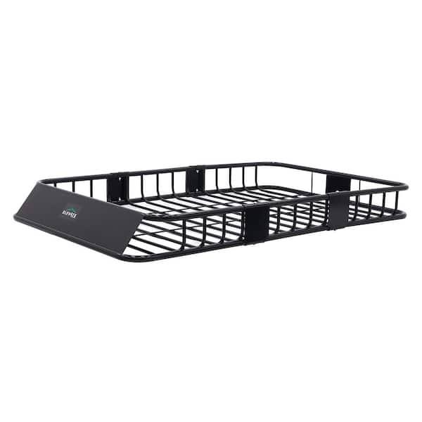 Elevate Outdoor 150 lbs. Extra-Large Steel Roof Cargo Basket with Wind Fairing