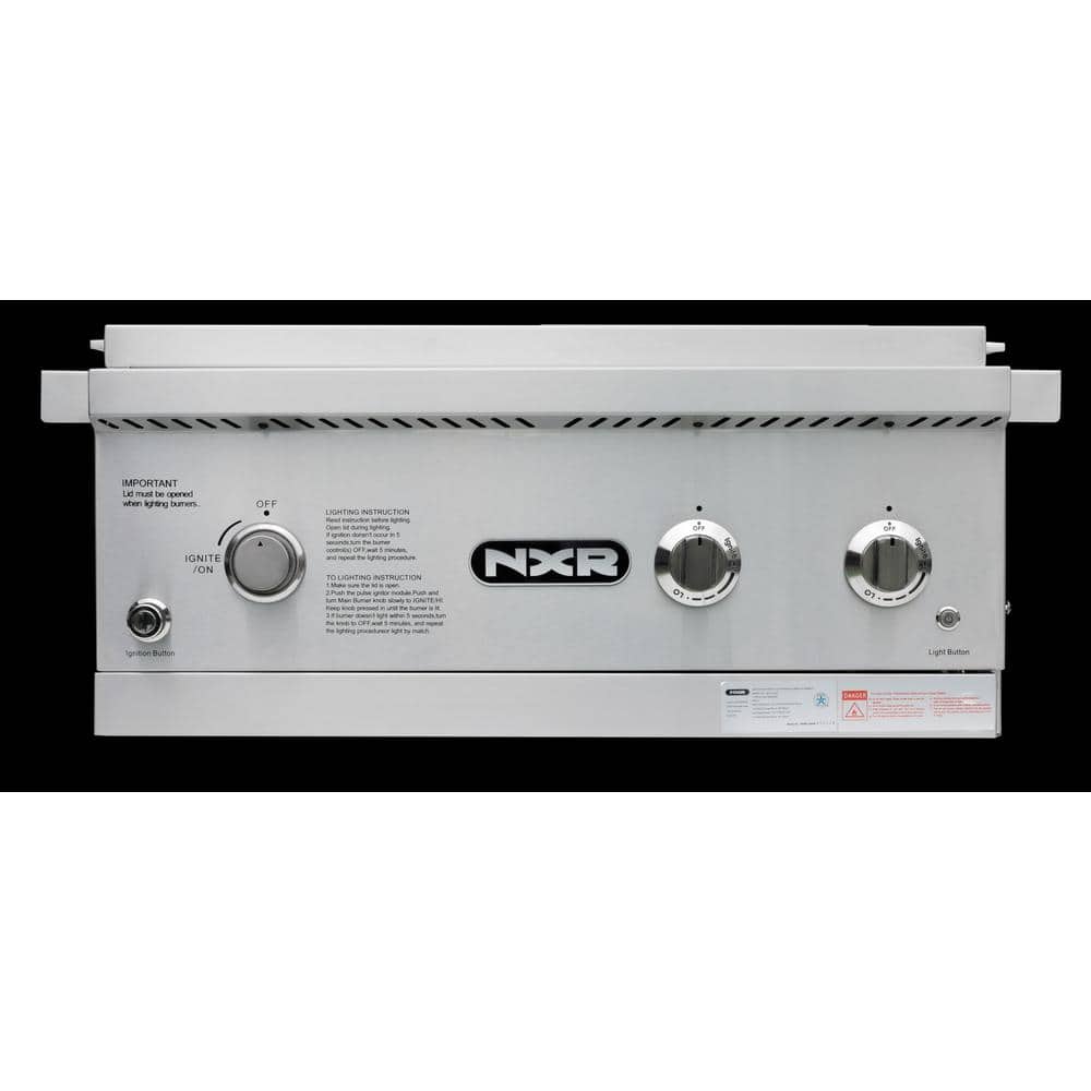 26.5 in Stainless Steel Built-In Natural Gas Grill with Infrared and Rotisserie