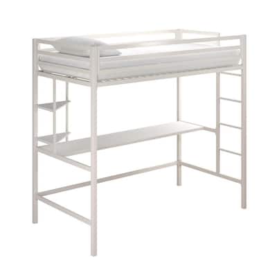 1 Home Improvement Retailer Search Box, Novogratz Maxwell Metal Twin Loft Bed With Desk Shelves