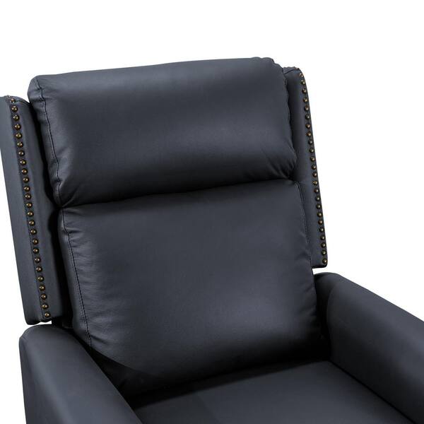 OrangeOne 30 in. Midnight Blue Modern Genuine Leather