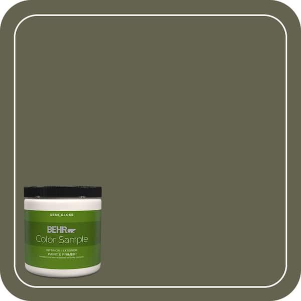 BEHR PREMIUM PLUS 8 oz. #N350-7A Mountain Olive Semi-Gloss