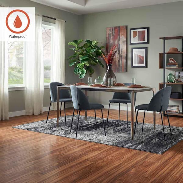 Outlast+ Paradise Jatoba 12 mm T x 5.2 in. W Waterproof Laminate Wood Flooring (13.74 sqft/case)