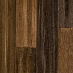 Roasted Cashew 1/4 in. T x 5.1 in. W x 36.22 in. L Prefinished Hand Scraped Engineered Bamboo Flooring (11.6 sq.ft/case)