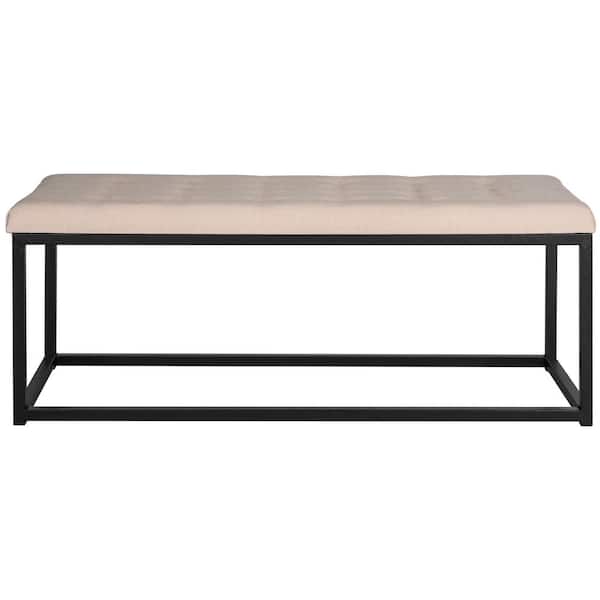 SAFAVIEH Reynlds Beige/Black Bench