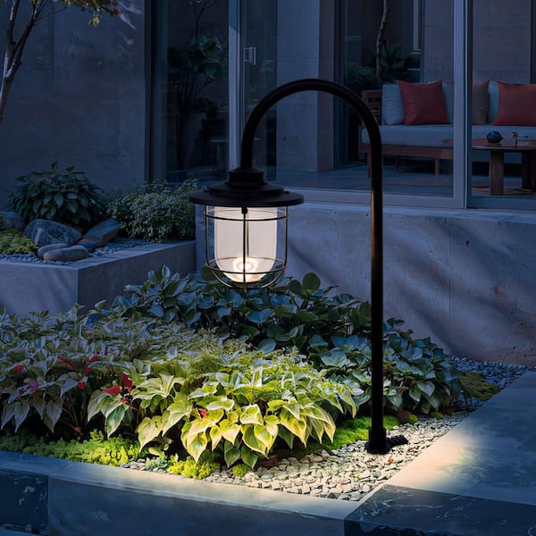 Bayline Low Voltage Coastal Matte Black Outdoor Landscape Weather Resistant Path Light with G4 Bipin LED Blub