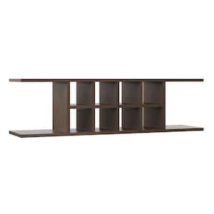 Shaker Partially Assembled 48x13.37x11.25 in. Wall Flex Shelving in Brindle