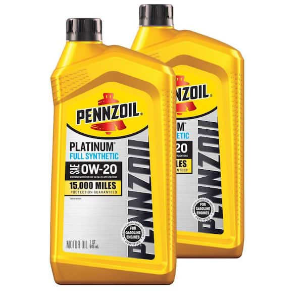 Platinum SAE 0W-20 Full Synthetic Motor Oil 1 Qt. (2-Pack)