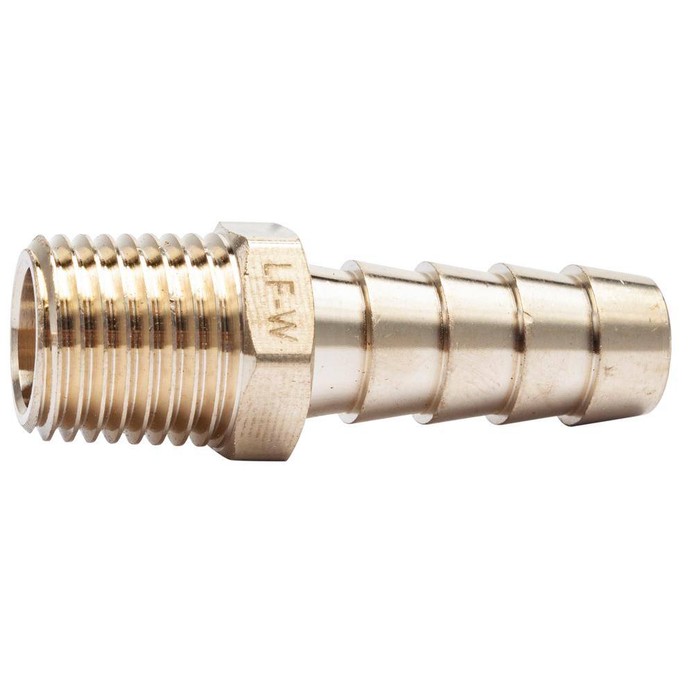 3/8 in. I.D. Hose Barb x 1/4 in. MIP Lead Free Brass Adapter Fitting (25-Pack) price history on PriceWatchPro