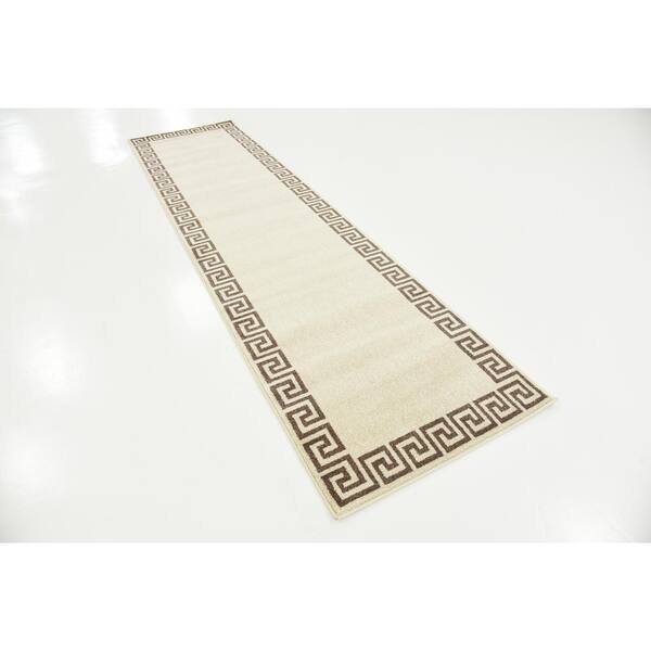 Athens Modern Beige 2' 7 x 10' 0 Runner Rug