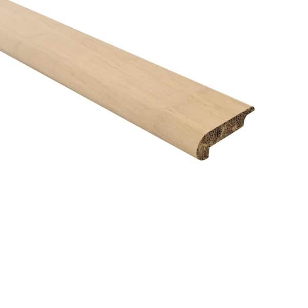 Unbranded Hardwood Trim Strand  Bamboo Canyon .438 in. Thick x 2.17 in. Wide x 72 in. Length Bamboo Overlap Stair Nose Molding