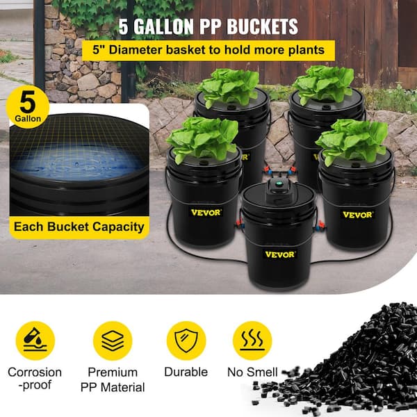 Hydroponic System LED Combo 1 Site DWC Hydroponic Kit Complete Grow System 
