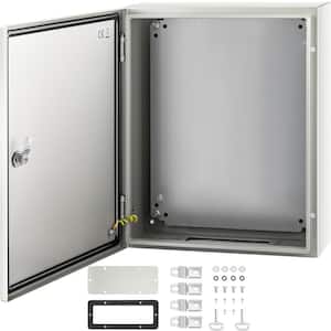 Electrical Enclosure 20 in. x 16 in. x 6 in. Wall-Mounted IP66 Waterproof Carbon Steel Hinged Junction Box for Outdoor