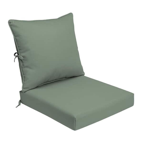 ARDEN Foam Outdoor Deep Seat Cushion Set 24 x 24 Made with ProFoam Rain-Proof Fade Resistant Sage Green Texture