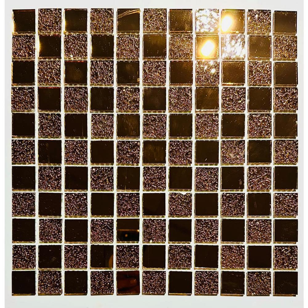 Reflections Gold 12 in. x 12 in. Square Glass Mirror Mosaic Wall Tile (11 sq. ft./Case) price history on PriceWatchPro