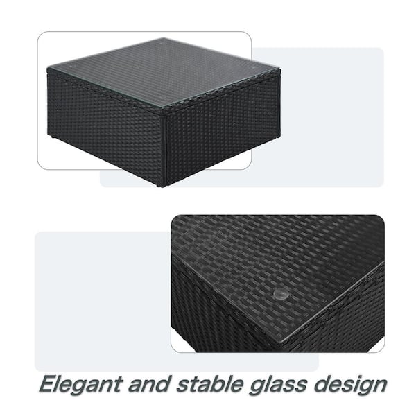 ★美品送料込ヴィンテージ風ラグマット 138×197cm ACTUS unico Sudzendf Black Aluminum U-shaped Outdoor Sectional Set with