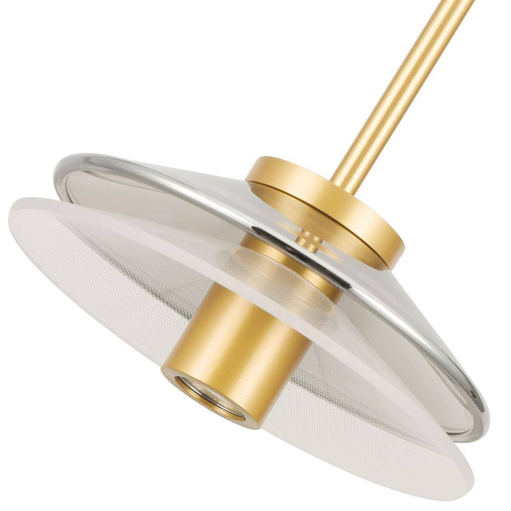 Verona 80.25" Gold Glass LED Pendant Light
