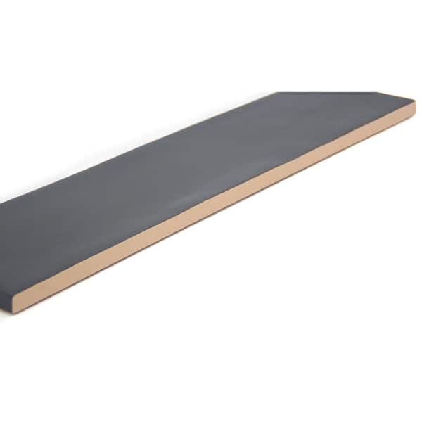 Hues Ebony 2.56 in. x 10.24 in. Matte Ceramic Floor and Wall Tile (5.46 sq. ft./Case)