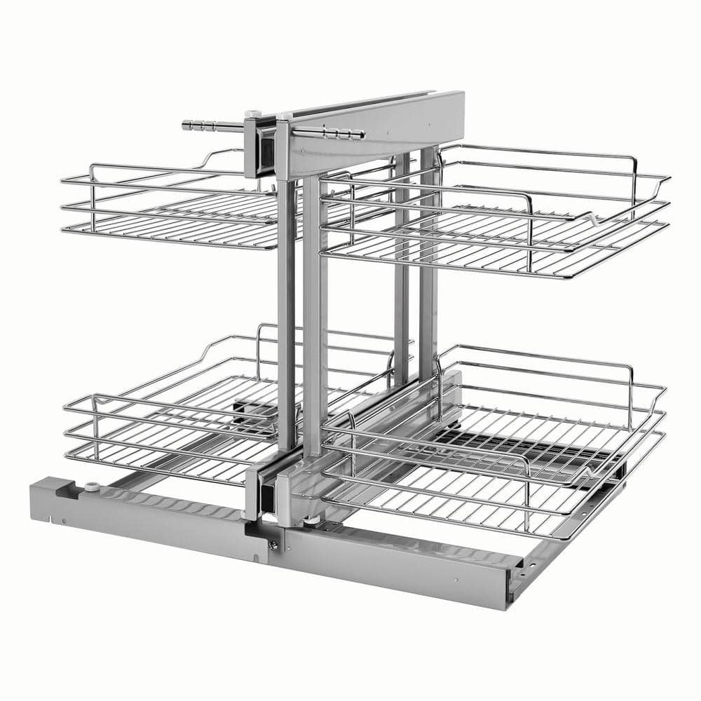 Simply Put 17.5-in W x 14.6875-in H 2-Tier Cabinet-mount Metal