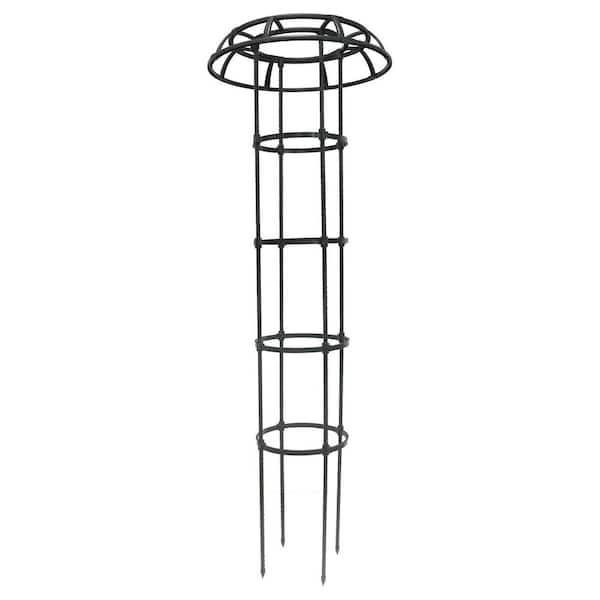 65 Inch Metal Mushroom Top Garden Trellis Support for Climbing Plants Vines Roses Clematis Vegetables Outdoor