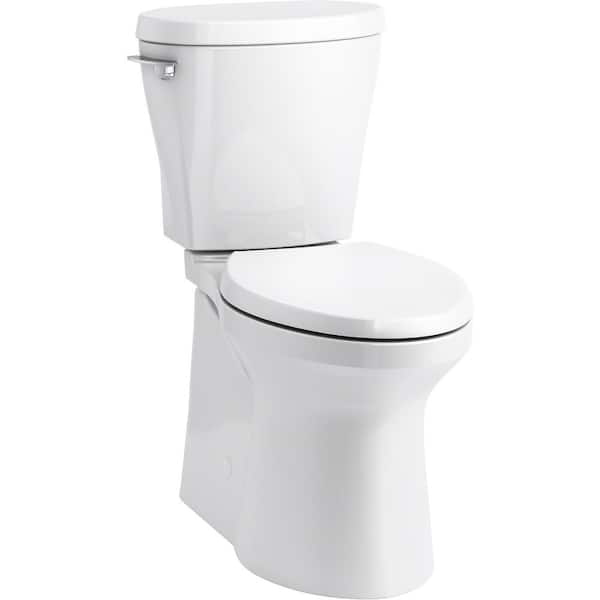 KOHLER Betello Revolution 360 2-Piece 1.28 GPF Single Flush Elongated Toilet in White (Seat Not Included)