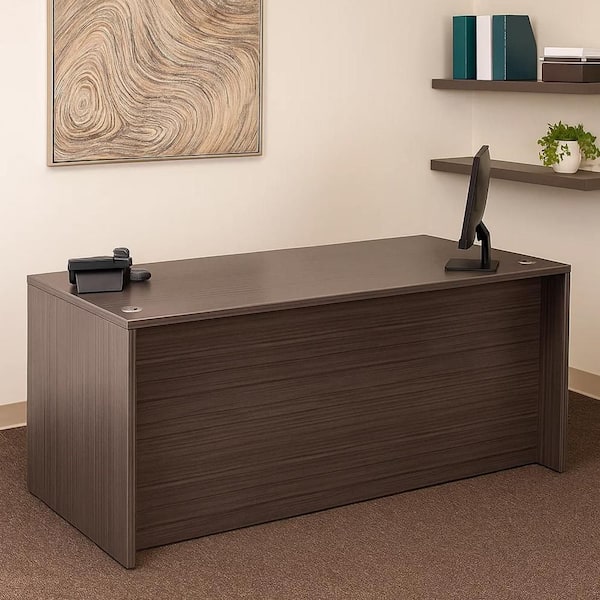 Nea 30 in. Rectangle Driftwood Smoke Gray Wood Office Desk