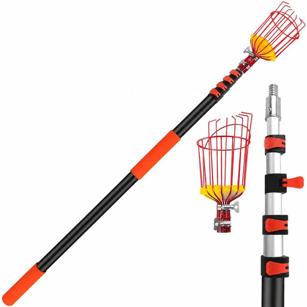13 in. Tree Pruner 26 ft Reach Fruit Picker Pole with Basket Telescoping, Aluminum Tree Pruner for Apple, Orange, Mango price history on PriceWatchPro