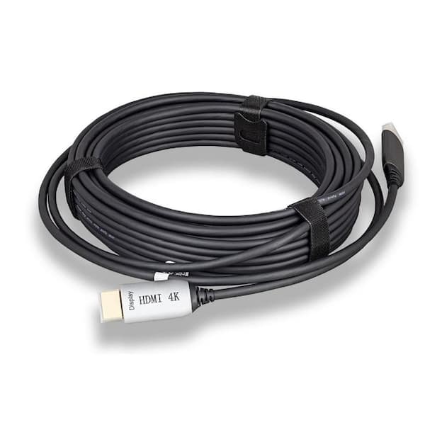 Micro Connectors, Inc 50 ft. Hybrid Active Optical Fiber HDMI Plenum Rated  H2-HAOFP-50 - The Home Depot