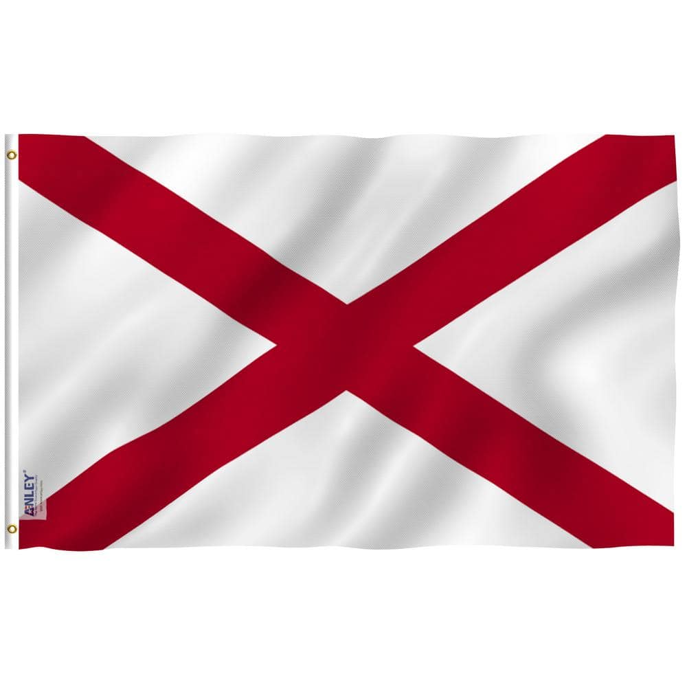 Fly Breeze 3 ft. x 5 ft. Polyester Alabama State 2-Sided Banner Flag with B