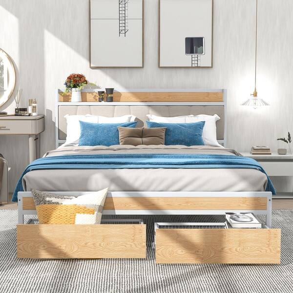  Polibi 4-Piece Queen Size Bedroom Furniture Set