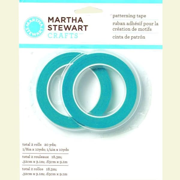 Martha Stewart Crafts 1/8 in. x 10 yds. and 1/4 in. x 10 yds. Patterning Tape (2-Pack)