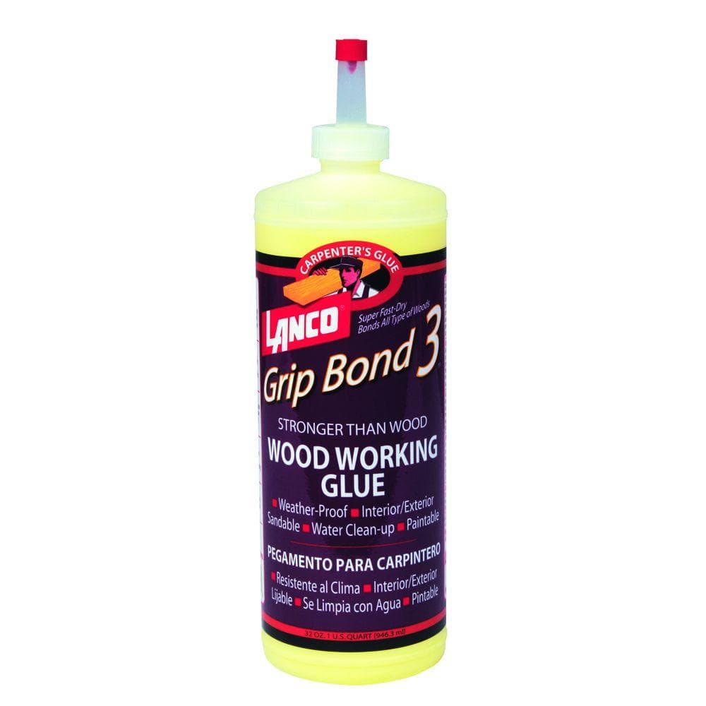 Lanco Grip Bond Three 32 fl. oz. Yellow Woodworking Glue WA5055 The