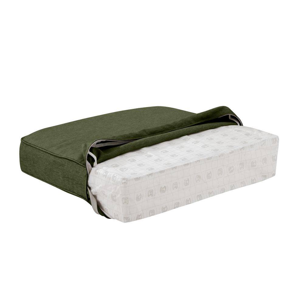 Montlake Water-Resistant Green Patio Bench Cushion
