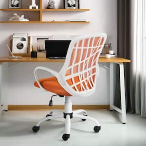 DESERT Mesh Modern Big and Tall Upholstered Swivel Chair Ergonomic Adjustable Height Task Chair in Peppery with Tilt