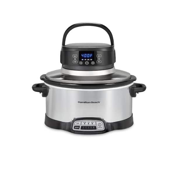 Rudyard Kipling Assimilate T Hamilton Beach 2 in 1 6 Qt. Stainless Steel Slow Cooker with Air Fry Lid  33061 - The Home Depot