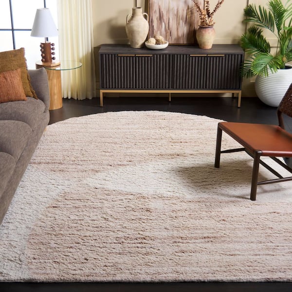 Vermont 8 ft. x 10 ft. Beige/Ivory Two-Tone Abstract Striped Area Rug