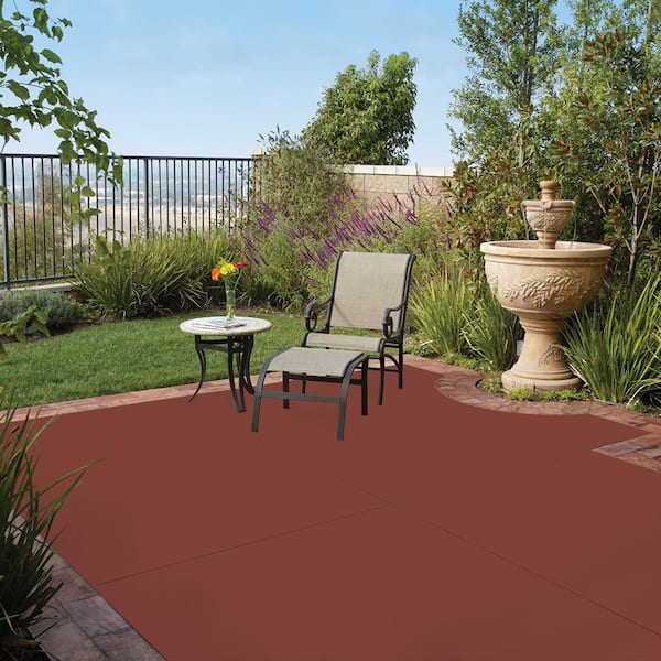 5 gal. #PFC-10 Deep Terra Cotta Solid Color Flat Interior/Exterior Concrete Stain