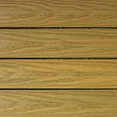 UltraShield Naturale 1 ft. x 1 ft. Quick Deck Outdoor Composite Deck Tile in English Oak (10 sq. ft. per box)