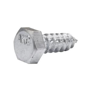 5/16 in. x 1 in. Hex Zinc Plated Lag Screw (50-Pack)