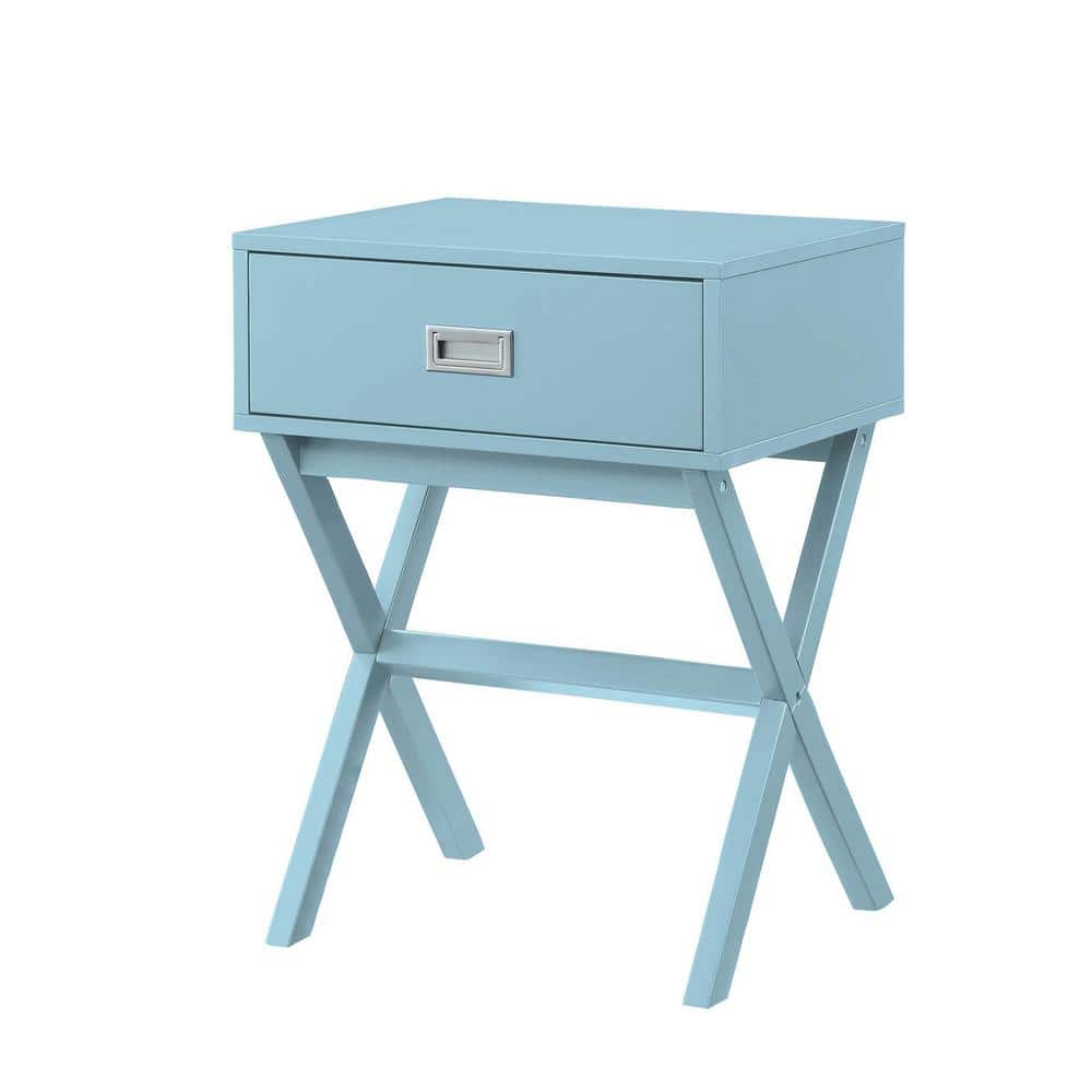 Landon Sea Foam 19" Modern Storage End Table