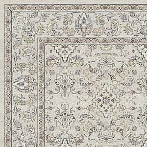 Ancient Garden 7 ft. 10 in. X 10 ft. 10 in. Cream/Beige Oriental Indoor Area Rug