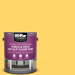 1 gal. #P290-5 Squash Blossom Textured Low-Lustre Enamel Interior/Exterior Porch and Patio Anti-Slip Floor Paint