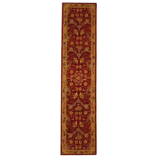 SAFAVIEH Anatolia Burgundy/Gold 2 ft. x 8 ft. Runner Rug