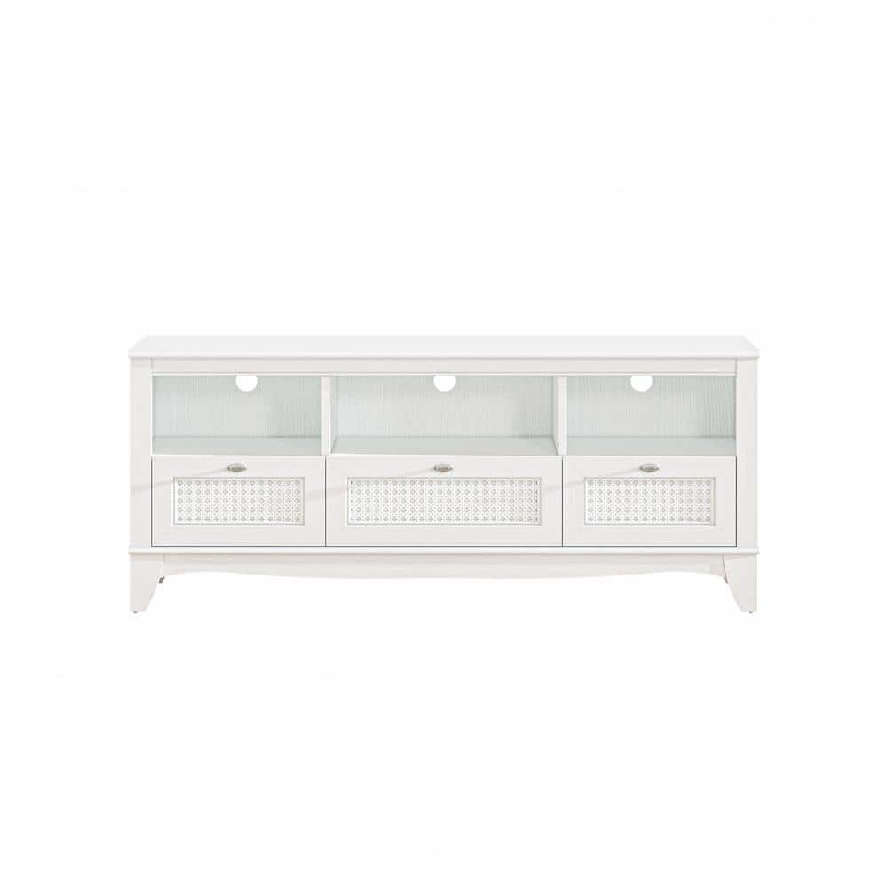 Buy Hubert TV Unit in Classic Walnut & Frosty White Finish for TVs up to  55\ at 52% OFF by Das