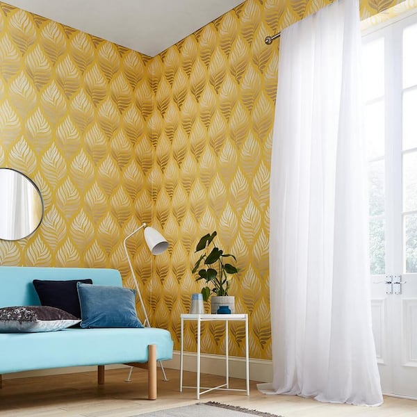 Botanica Summer Yellow Wallpaper
